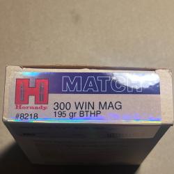 Munitions Hornady BHTP Match 300 Win Mag 195gr