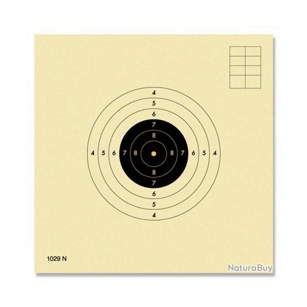 Cibles carabine 10 mètres numérotées UFOLEP GEF par 200