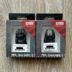 F.A.B. Defense - Organes de visée mécaniques rabattables - Ensemble hausse et guidon