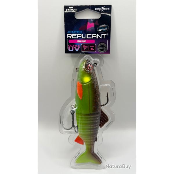 Leurre Fox Rage Replicant Jointed Ultra UV 18cm 80g Sexy Chart