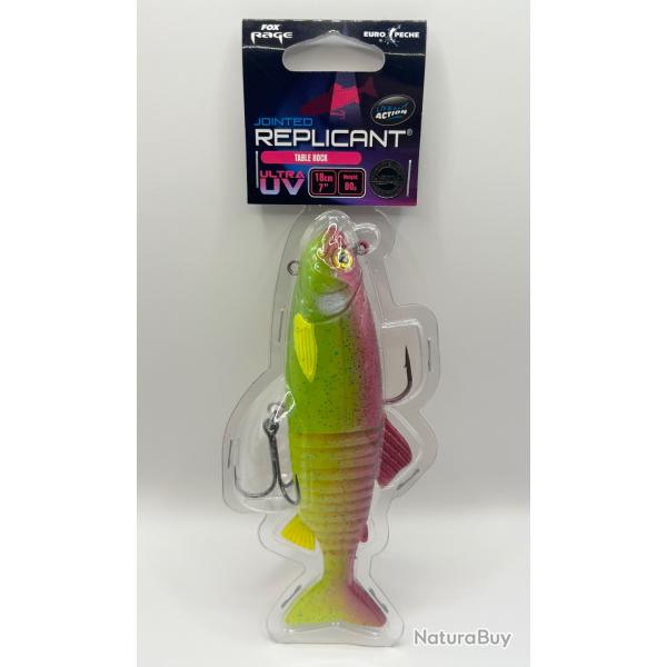 Leurre Fox Rage Replicant Jointed Ultra UV 18cm 80g Table Rock
