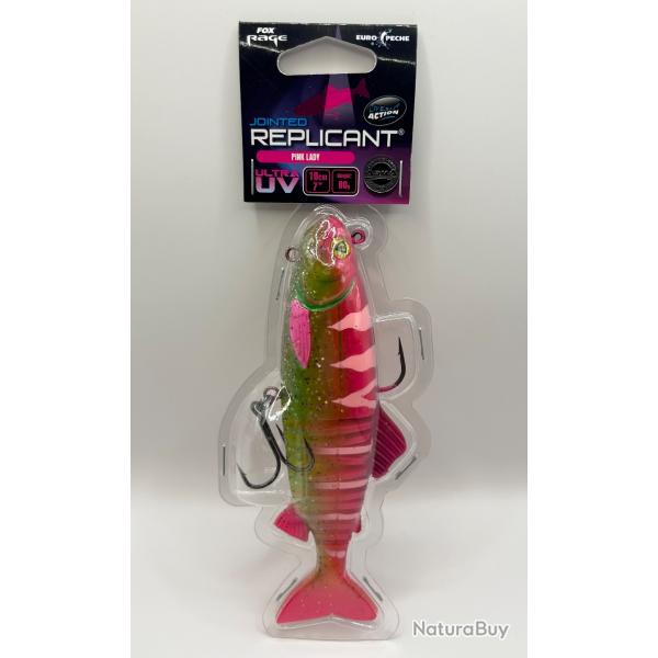 Leurre Fox Rage Replicant Jointed Ultra UV 18cm 80g Pink Lady