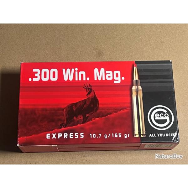 Munitions Geco Express 300 Win Mag 165 gr