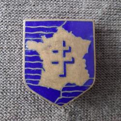 INSIGNE PUCELLE 2e DB ORIGINALE CARTIER 1944