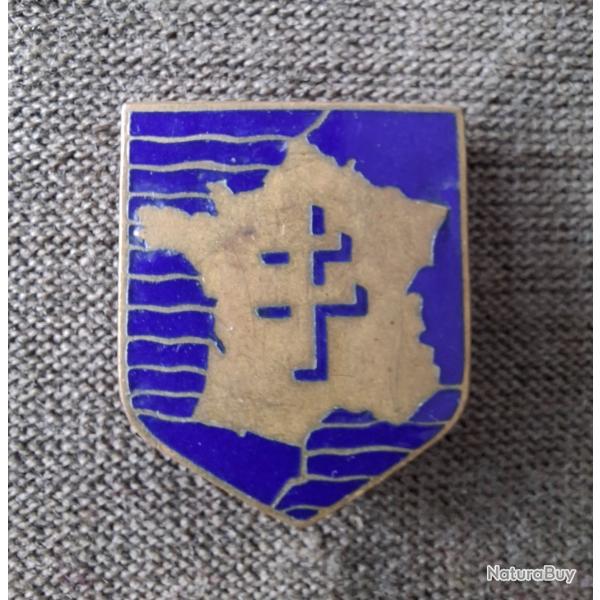 INSIGNE PUCELLE 2e DB ORIGINALE CARTIER 1944