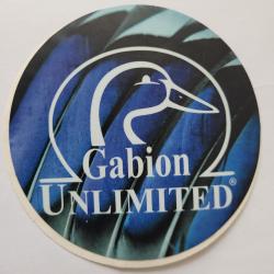 Autocollant chasse , gibier d'eau , gabion unlimited modèle 2