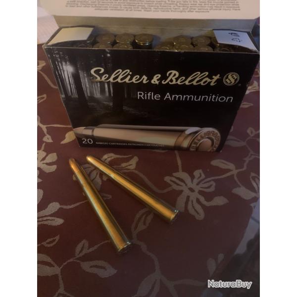 CARTOUCHES SELLIER § BELLOT 9,3 X 74R 18, 5 G