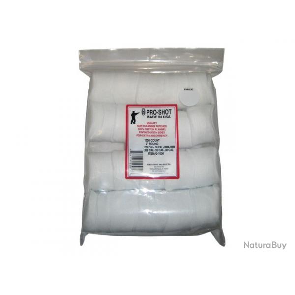Patch de Nettoyage Pro-Shot pour calibre 7mm a 9mm