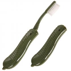 Brosse à dents pliante Fosco vert armée