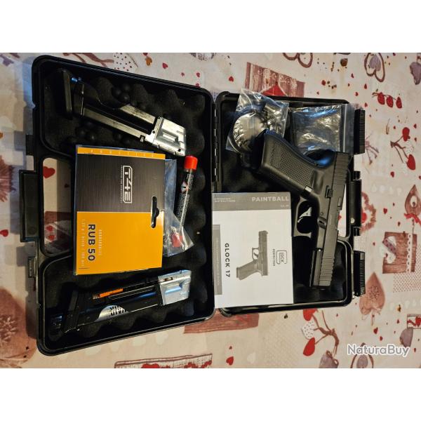 Vends Glock 17 t4e cal.43 5 joues