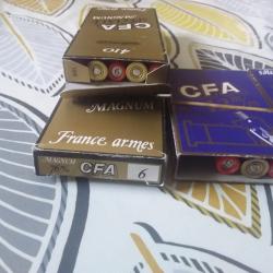 Lot de cartouche 12mm et 410 magnum pour armes chambres  à  76m/m