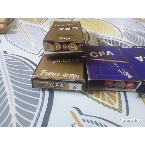 Lot de cartouche 12mm et 410 magnum pour armes chambres    76m/m