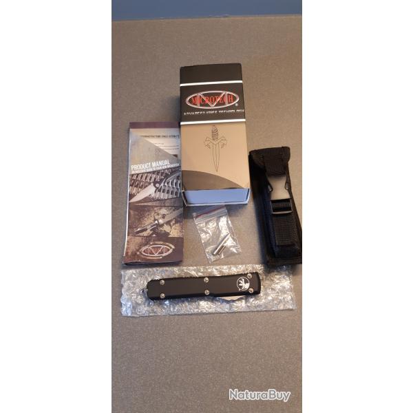 Couteau automatique Microtech Ultratech lame dentele noire Neuf ultra rare !
