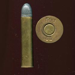 12.7 x 60 R Express - marquage : 500 SB - étui de 60.3 mm de long - balle plomb 1 gorge molletée