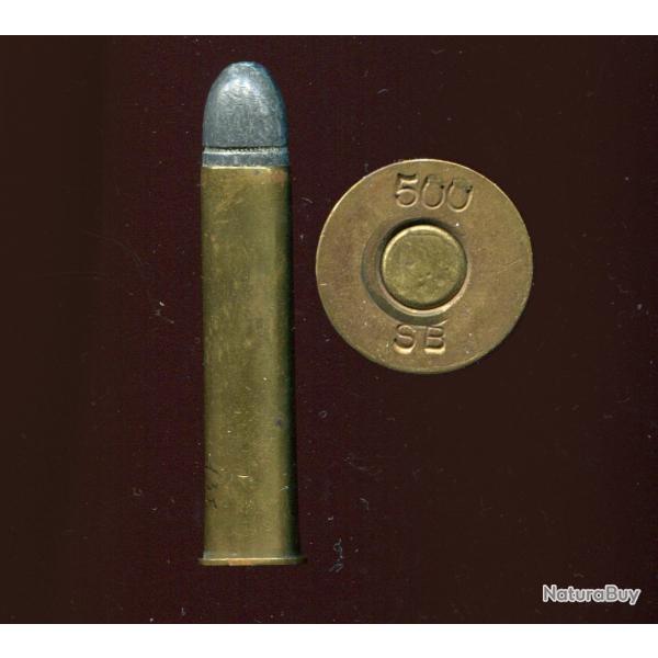 12.7 x 60 R Express - marquage : 500 SB - tui de 60.3 mm de long - balle plomb 1 gorge mollete