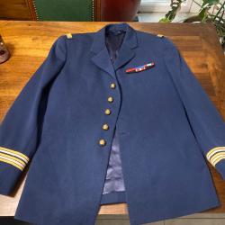 Uniforme vareuse lieutenant colonel d artillerie années 60/70 français avec rubans de décorations