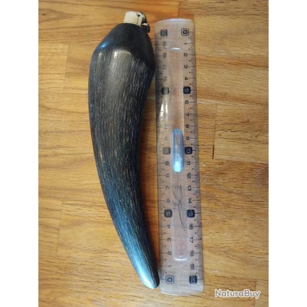 Porte briquet en bois en forme de corne