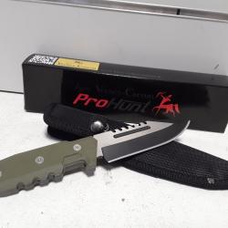 wahoo ! Couteau fixe Prohunt 25cm + etui