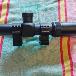 Lunette de tir Visionking 1-8x26 et colliers