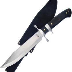 Poignard Bowie Manche en Pakkawood Lame en Acier Etui en Nylon