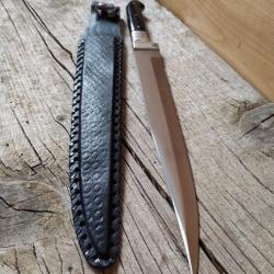 Poignard Bowie filet avec Etui en cuir