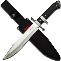 Poignard Bowie Manche en Bois avec Etui nylon