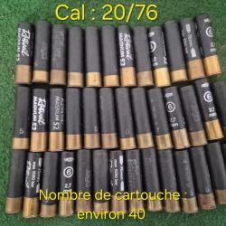 Lot de cartouches composé de divers calibre.