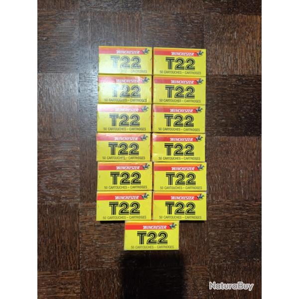 Lot de 13 boîtes de balles 22lr