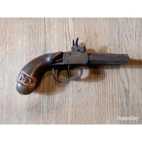 Pistolet coffre double canon