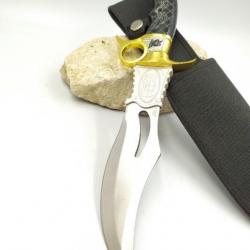 Poignard Bowie L'araignée Manche Synthétique Etui en nylon