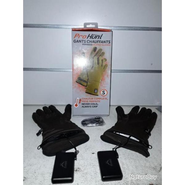 wahoo ! Gants Prohunt chauffants rechargeable