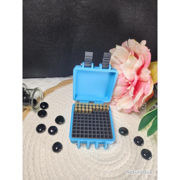 BOITE TRANSPORT 100 MUNITION 22LR - bleu