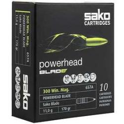 Boite de munition Sako 300WM Powerhead Blade 11g 170gr x10