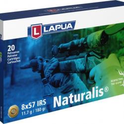 Boite de munition Lapua Naturalis 8x57 JRS/IRS 11.7G 180GR x20