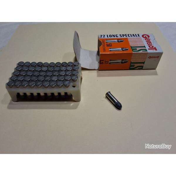 Boite Cartouches 22lr collectionneur Gevelot ".22 Long Speciale" charge réduite