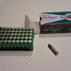 Boite Cartouches 22lr collectionneur "all right" Cartoucherie Francaise