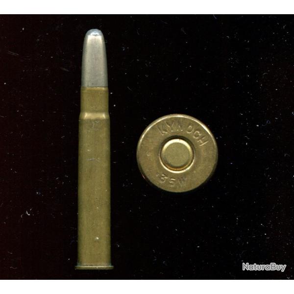 .35 WCF Winchester - marquage : KYNOCH .35 W - balle nickel pointe plomb arrondie