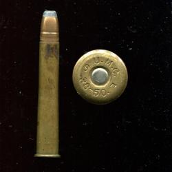 .38-50 Remington Hepburn - RARE calibre US  - marquage : U.M.C. S H .38-50 - étui 57.2 mm
