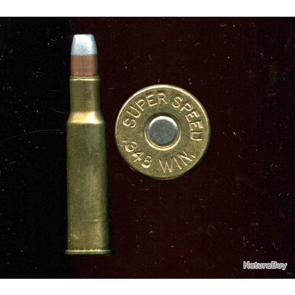 .348 Winchester - balle cuivre pointe aluminum mplate -  marquage : SUPER SPEED 348 WIN