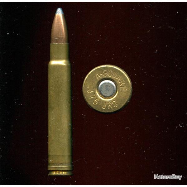 .375 JRS - ASSEZ RARE - marquage : A-SQUARE 375 JRS (John R. Sundra) - balle cuivre pointe plomb