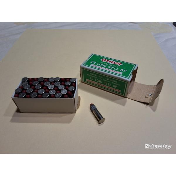 Boite Cartouches 22lr collectionneur Gvelot BALLES TRACANTES GP