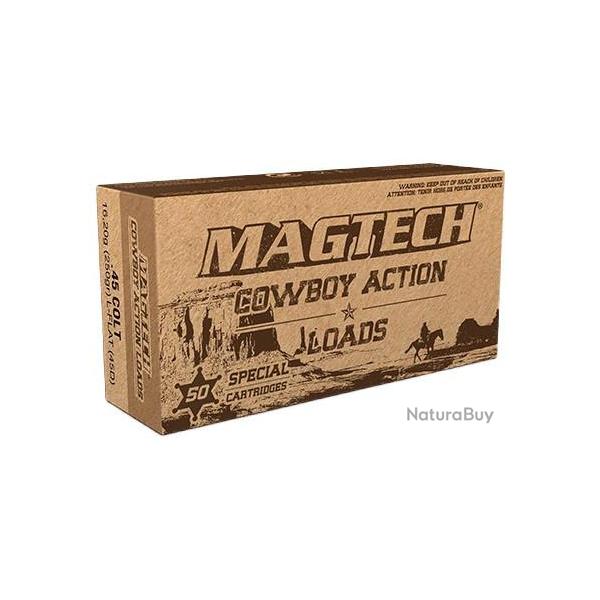 Munitions 45 Long Colt Cowboy Magtech LFN 250 grains par 50