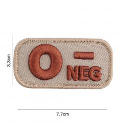 Patch tissu avec velcro « O- » coyote