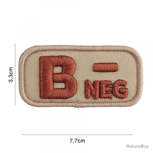 Patch tissu avec velcro  B-  coyote