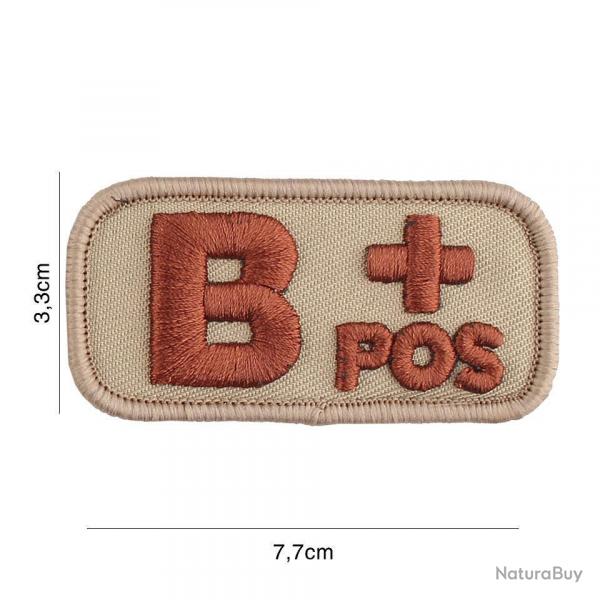 Patch tissu avec velcro  B+  coyote