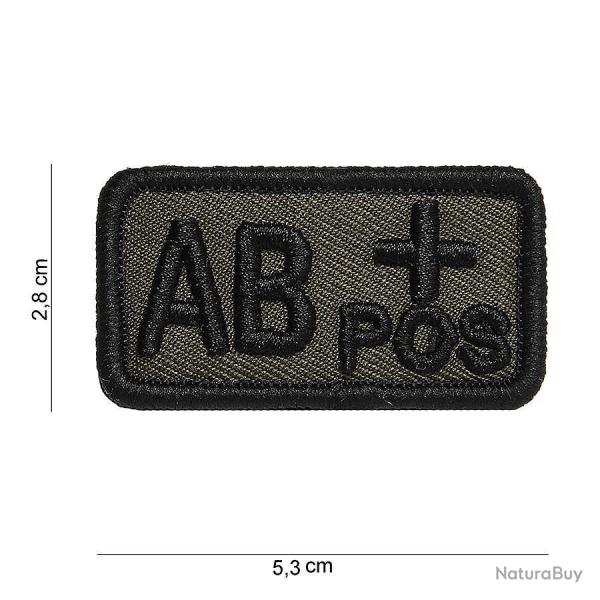 Patch tissu avec velcro  AB+  vert