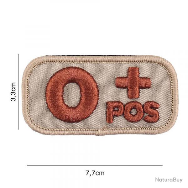 Patch tissu avec velcro  O+  coyote