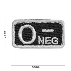Patch tissu avec velcro « O- » noir