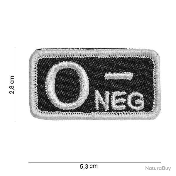 Patch tissu avec velcro  O-  noir