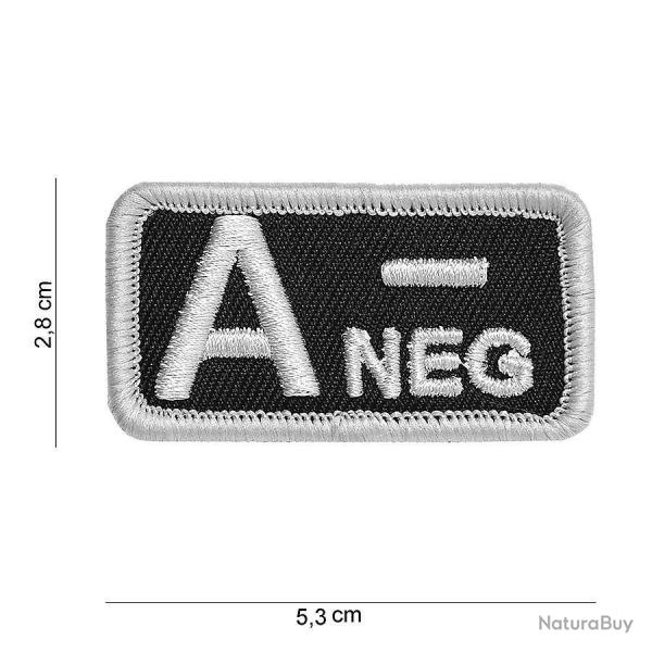 Patch tissu avec velcro  A-  noir
